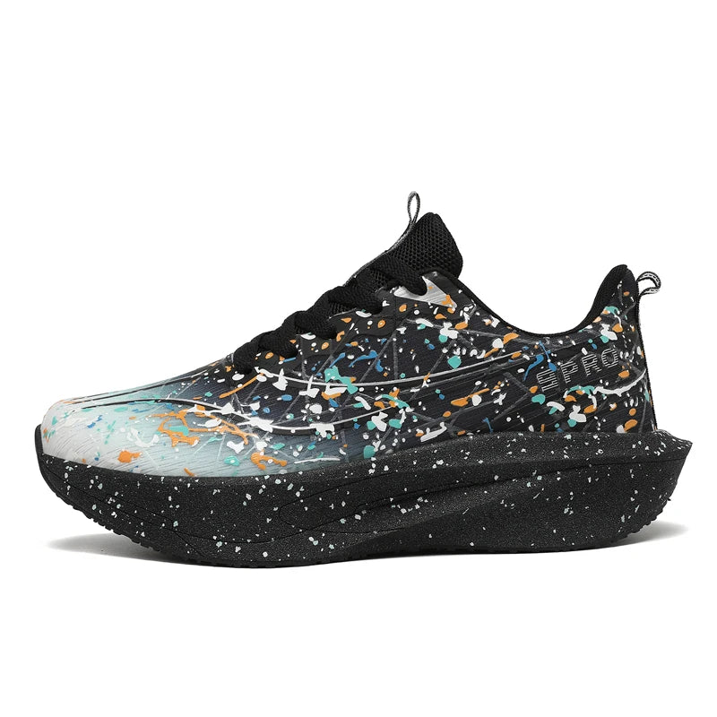 Zapatillas Deportivas para Mujer con Placa de Carbono Degradada, Amortiguadoras, Transpirables, Ligeras y Antideslizantes