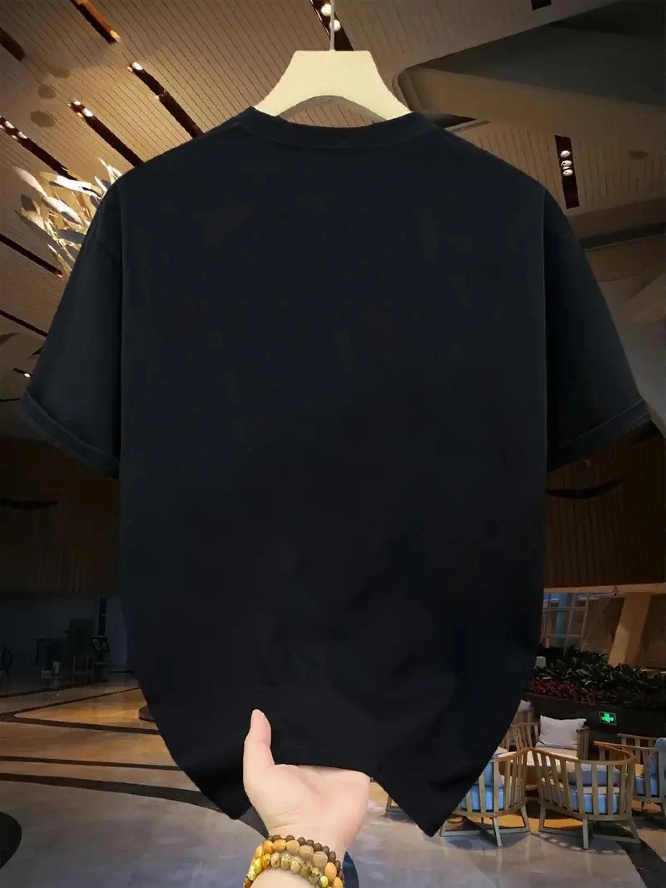 Camiseta deportiva holgada informal a la moda de algodón 100% de verano para hombre, camiseta de manga corta con estampado de letras de Los Ángeles y cuello redondo