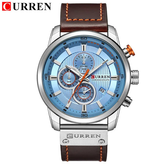 Reloj de Pulsera CURREN 8291 para Hombre, Cronógrafo de Cuarzo, Estilo Casual, Deportivo, Militar, de Moda, para Caballero