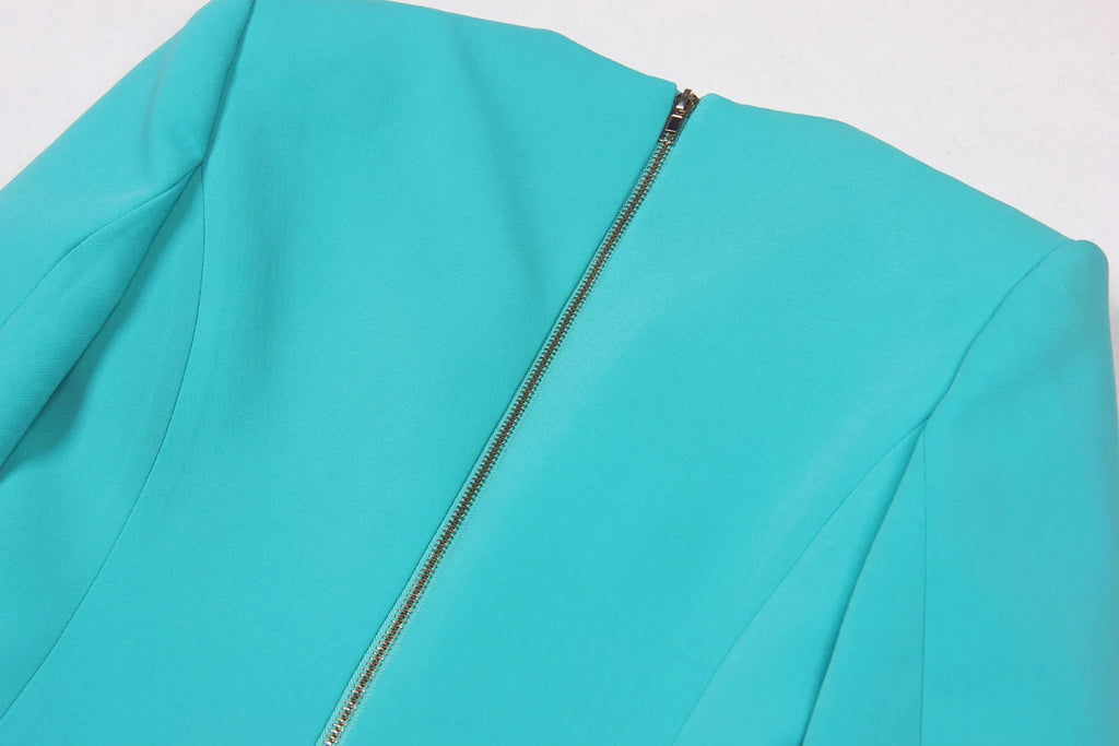 Primavera y otoño nueva moda de alto grado sólido de manga larga Delgado temperamento de viaje social vestido de moda de mujer Blazer