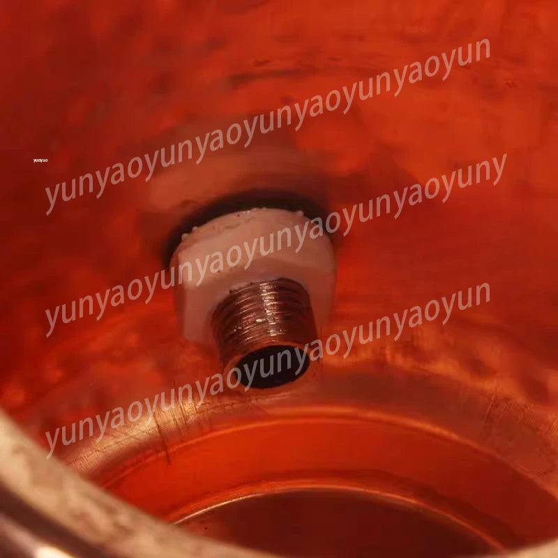 Vintage Southeast Asian Handmade Copper Water Pitcher for Serving Cold Water in Dining Rooms and Bars
