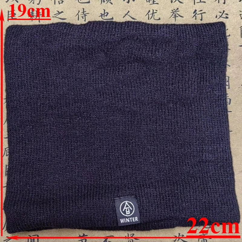 Knitted Neck Warmer Sports Scarf Fashion Soft Women Men Face Cover Winter Skating Running Hiking Scarves Thick Cold-proof Collar