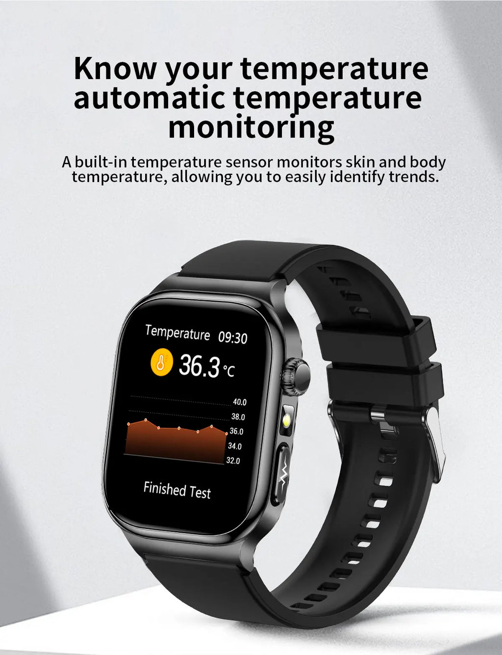 Nuevo Reloj Inteligente de Salud Nivel Hospitalario 2026 con Medición de Grasa Corporal, ECG, Oxígeno en Sangre, Presión Arterial, Pantalla AMOLED HD, Llamadas y Funciones Deportivas para Hombre