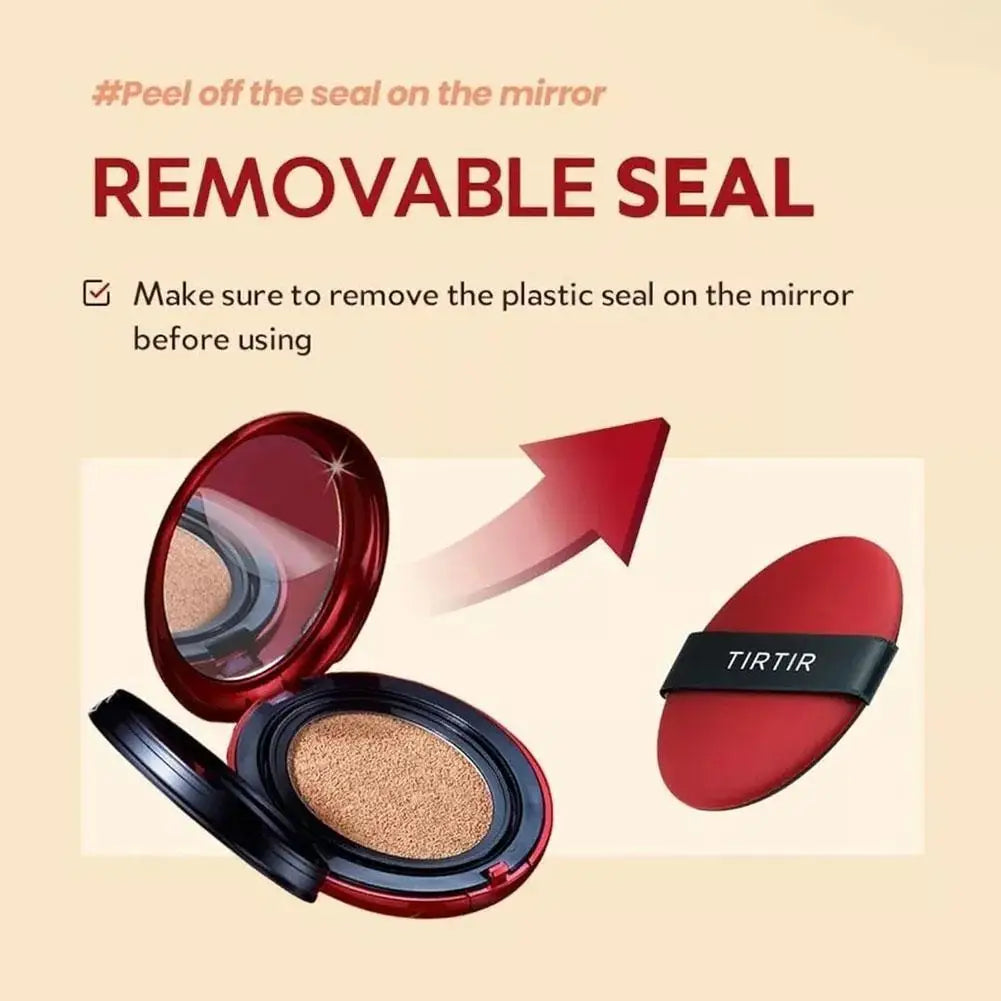 TIRTIR Cushion Foundation SPF50 PA+++ 72h Long Lasting Waterproof High Coverage Foundation Original Korean Makeup