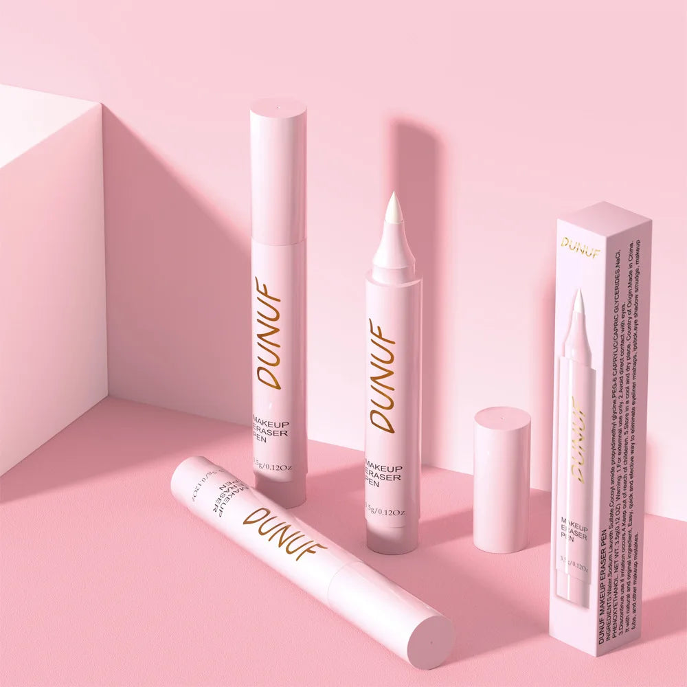 Lápiz de borrador de maquillaje, lápiz eliminador suave para labios, ojos, cara, herramienta de limpieza de poros, cuidado de la piel, debe tener fórmula sin tirar