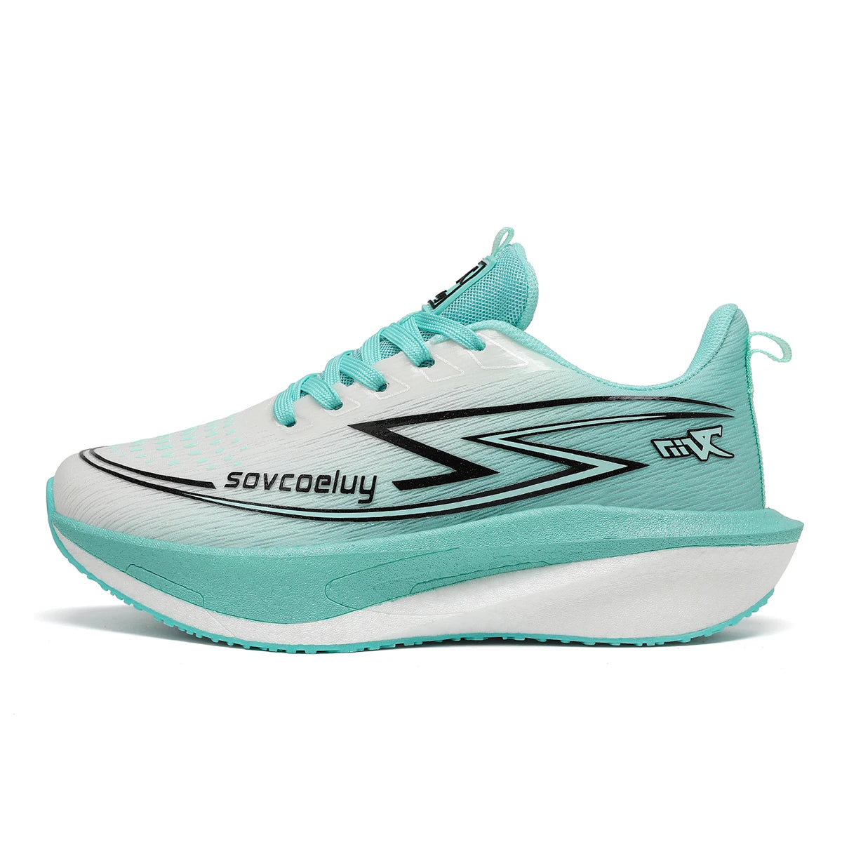Zapatillas de Running con Placa de Carbono Degradado para Mujer, Estilo Pareja, Ligeras, Transpirables, con Amortiguación, Versátiles y Modernas