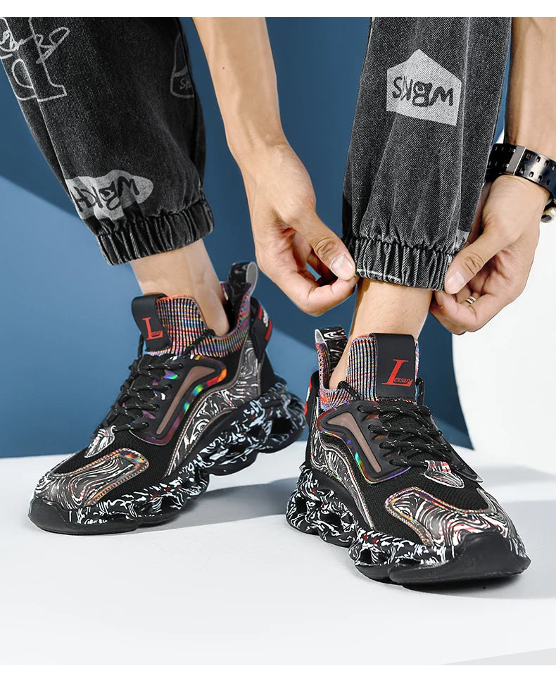 Zapatos de hombre, zapatillas de deporte informales para hombre, tenis, zapatos de lujo, zapatos de entrenamiento para carreras, zapatos transpirables, mocasines de moda, zapatos para correr para hombre