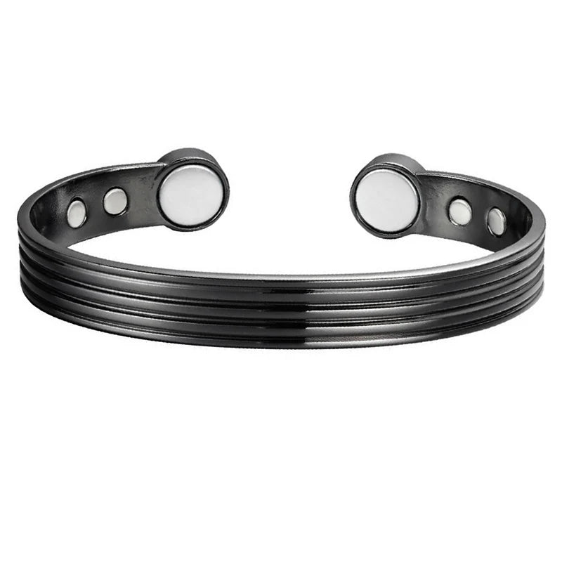 Pulsera magnética de cobre puro para hombres, imanes ajustables para artritis, brazalete para mujeres, terapia, brazaletes de energía para la salud, triangulación de envíos/al por mayor
