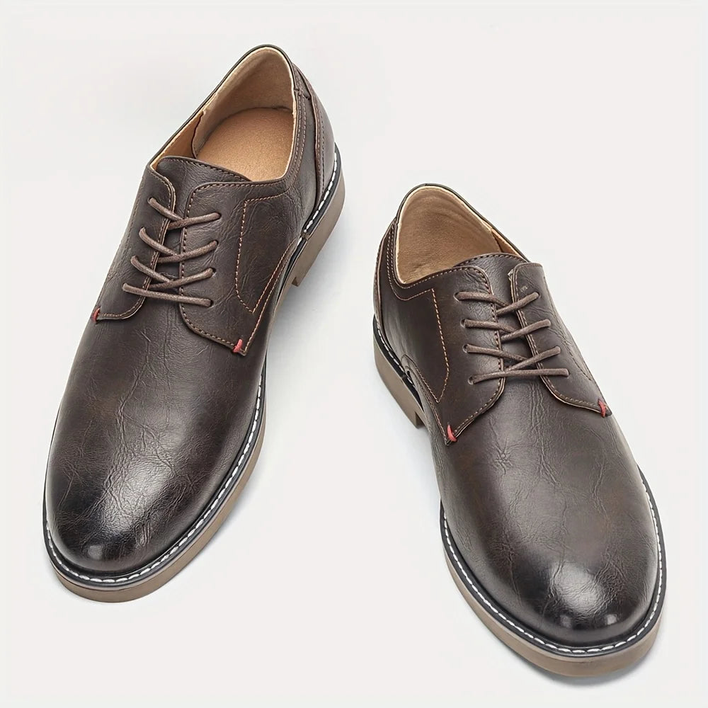 Zapatos de Cuero para Hombre, Cómodos, de Marca, a la Moda 2026