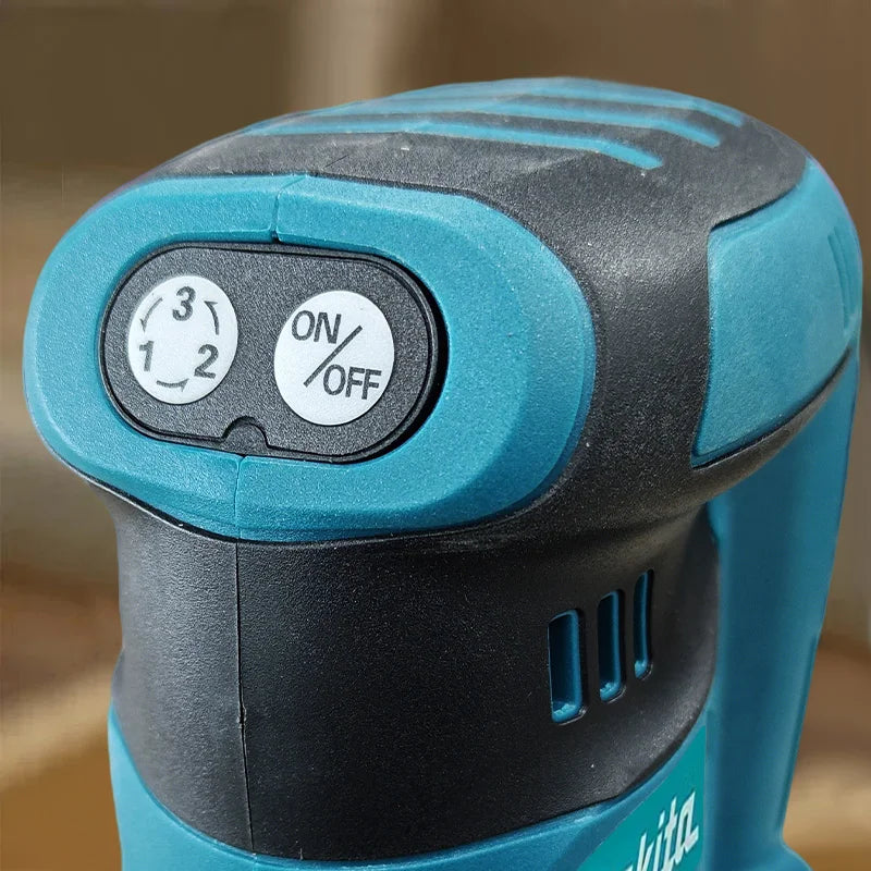 Lijadora Orbital Aleatoria Inalámbrica Makita DBO180Z de 18V para Trabajos en Madera y Pulido de Masilla - Herramienta sin Batería para Uso Profesional y Bricolaje