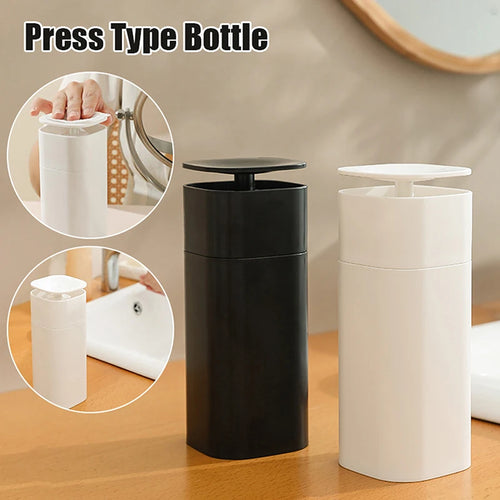 250/500ML Makeup Remover Detergent Bottle, Empty Press Pump Dispenser, Plastic Nail Polish Remover, Portable Care Tool, 1PC