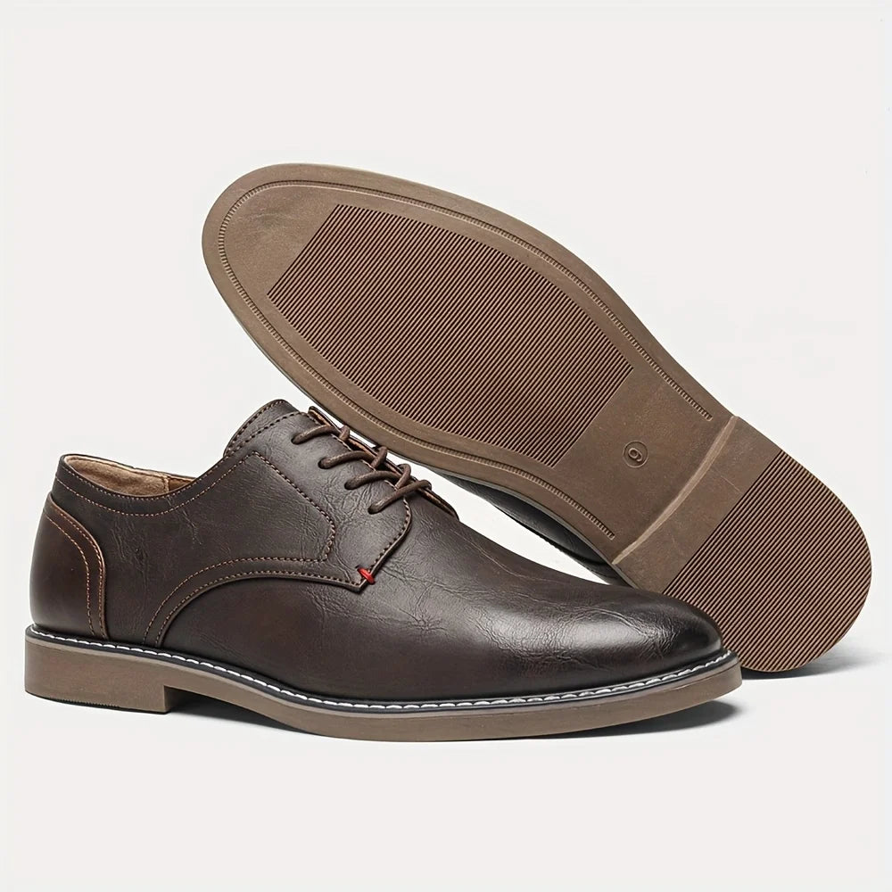 Zapatos de Cuero para Hombre, Cómodos, de Marca, a la Moda 2026