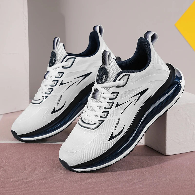 Zapatillas de deporte al aire libre para parejas, zapatos transpirables antideslizantes con amortiguación para correr en carretera, zapatos deportivos para correr para hombres, zapatos informales ligeros para hombres