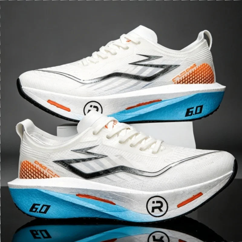 Zapatillas para correr para hombre, zapatillas deportivas para maratón con placa de carbono, transpirables, ligeras, cómodas, antideslizantes, deportivas especiales para mujer