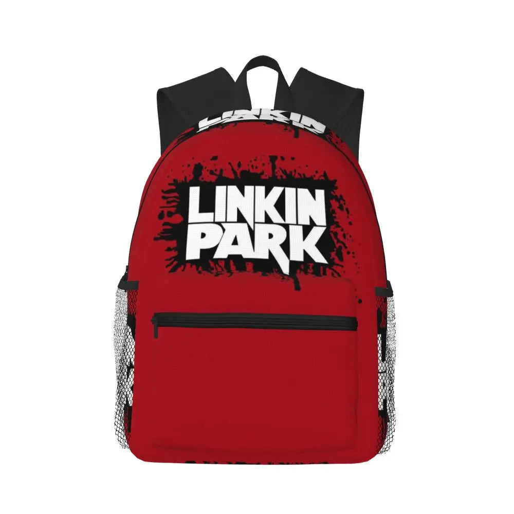 L-Linkin-S P-Park-S Band Mochila para estudiantes Mochila escolar Mochila de viaje para senderismo para niños y niñas Mochila de moda Bolsos de hombro