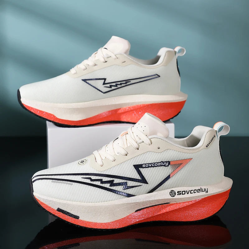 Zapatos Deportivos para Hombre, Transpirables, Versátiles, con Placa de Carbono que Absorbe Impactos, Zapatos Casuales Deportivos para Parejas