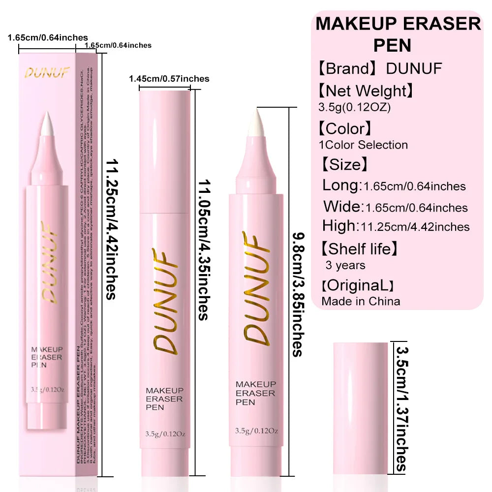 Lápiz de borrador de maquillaje, lápiz eliminador suave para labios, ojos, cara, herramienta de limpieza de poros, cuidado de la piel, debe tener fórmula sin tirar
