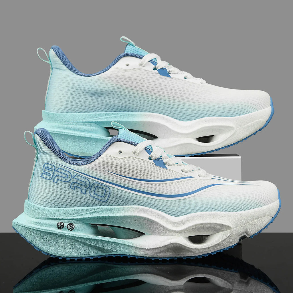 Zapatillas Deportivas para Hombre, Especializadas para Maratón, con Placa de Carbono, Transpirables, Ligeras, Cómodas, Antideslizantes, para Mujer