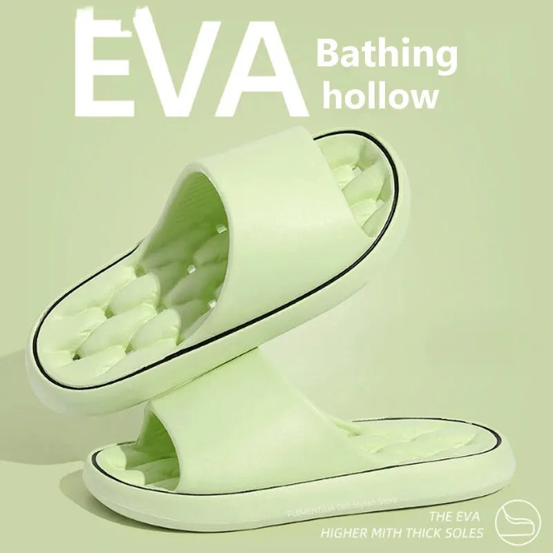 Zapatillas de casa para baño con fugas, zapatilla de ducha de secado rápido, chanclas de playa ligeras y con fugas, toboganes de natación para mujer