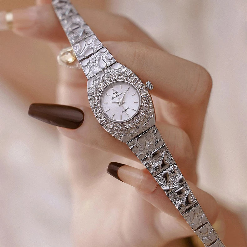 Relojes Bee Sister para mujer, novia, relojes de cuarzo para mujer, nicho de lujo, resistente al agua, reloj de pulsera elegante para mujer