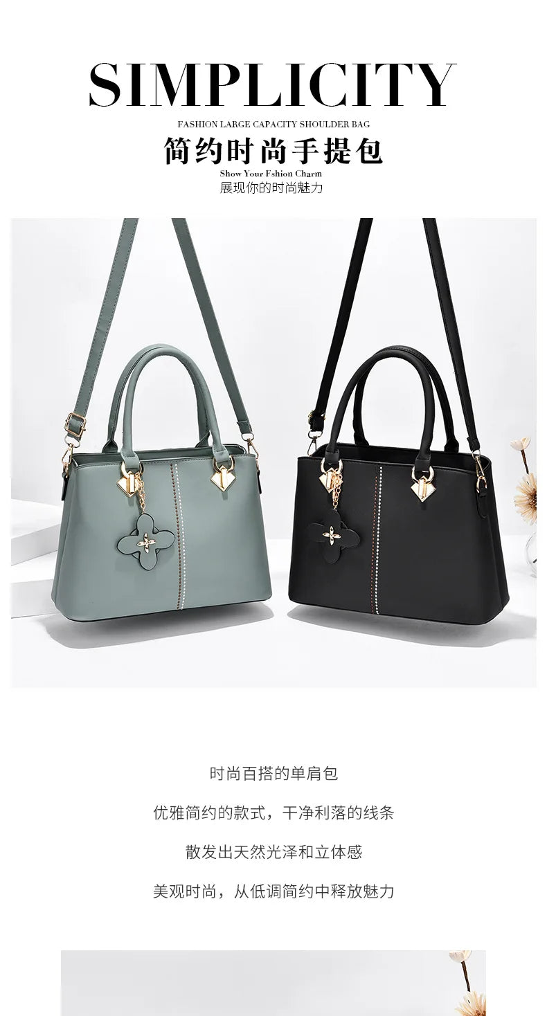 Nuevo Bolso de Hombro para Mujer 2026, Bolso de Diseñador de Lujo, Bolso de Cuero con Monograma Estampado, Bolso Bandolera