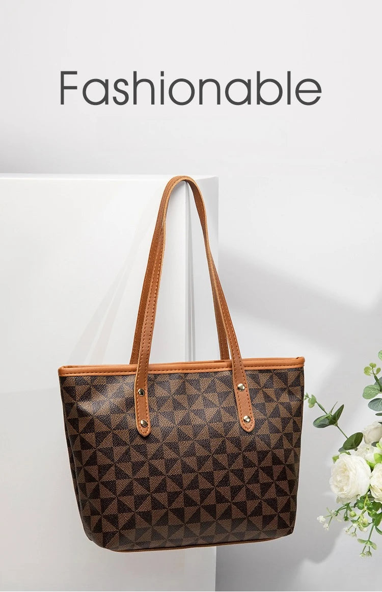 Bolso de Hombro de Gran Capacidad, Bolso de Mano de Cuero PU para Mujer, para Viajes Diarios y Uso Casual, Bolso Tote Versátil