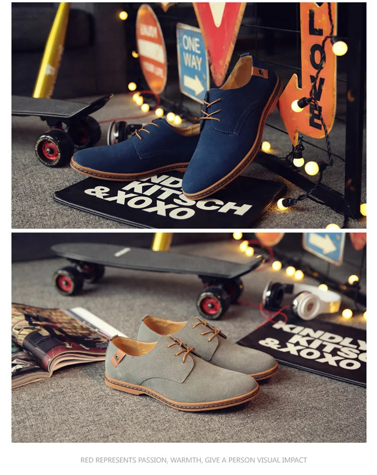 Zapatos de Cuero Nuevos 2026 para Hombre, Zapatos Oxford de Lujo para Hombre, Zapatos Casuales de Negocios de Cuero de Gamuza de Alta Calidad, Zapatos de Hombre