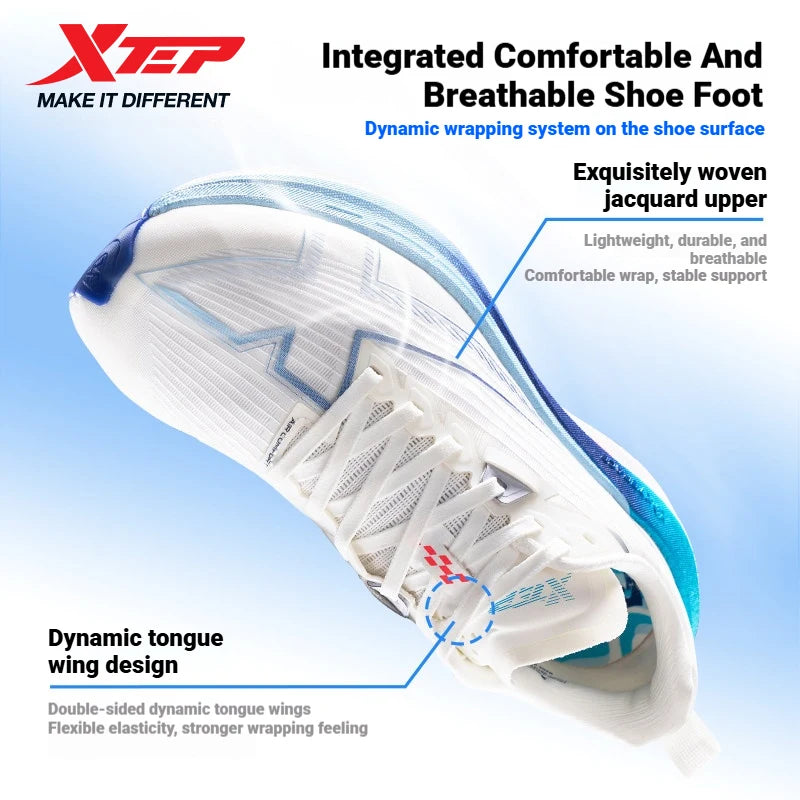 Zapatillas Xtep One Piece Modeling 5,0 para mujer, soporte estable, cómodas, transpirables, duraderas, zapatillas para correr 874218110037