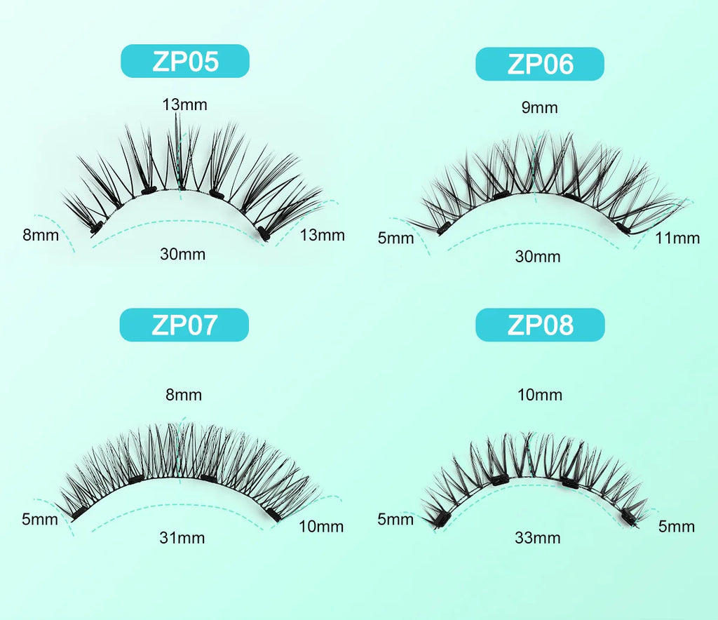 Magnetic Fake Eyelashes Set – Reusable 3D, No Glue, Waterproof