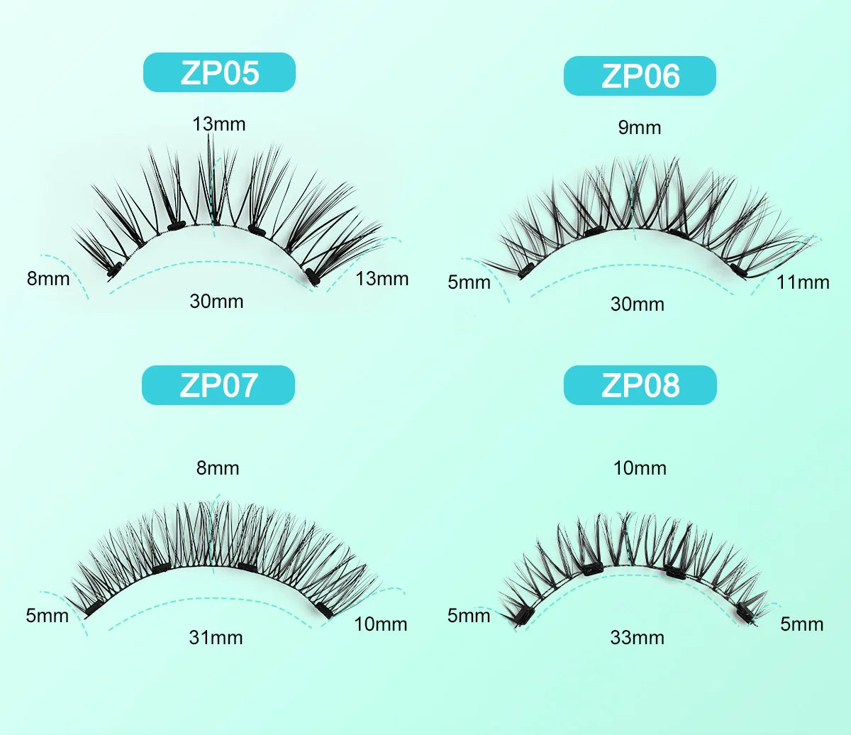 Magnetic Fake Eyelashes Set – Reusable 3D, No Glue, Waterproof