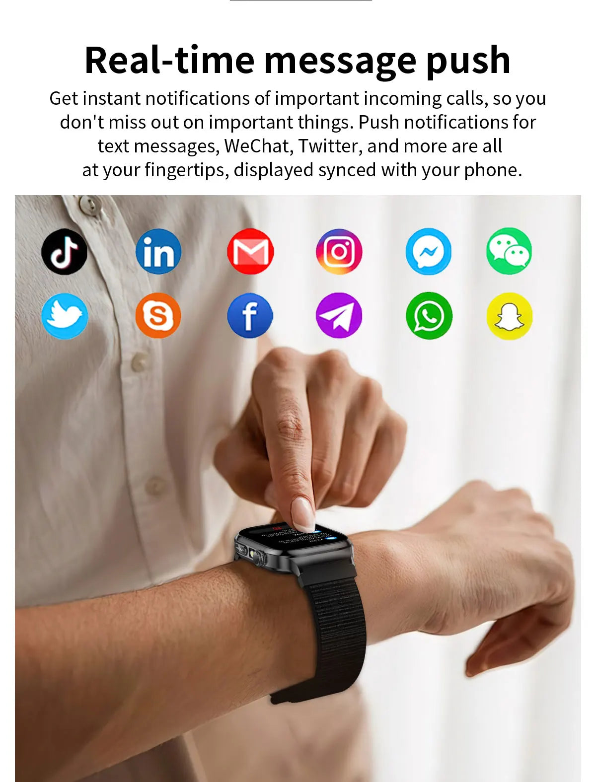 Nuevo Reloj Inteligente de Salud Nivel Hospitalario 2026 con Medición de Grasa Corporal, ECG, Oxígeno en Sangre, Presión Arterial, Pantalla AMOLED HD, Llamadas y Funciones Deportivas para Hombre