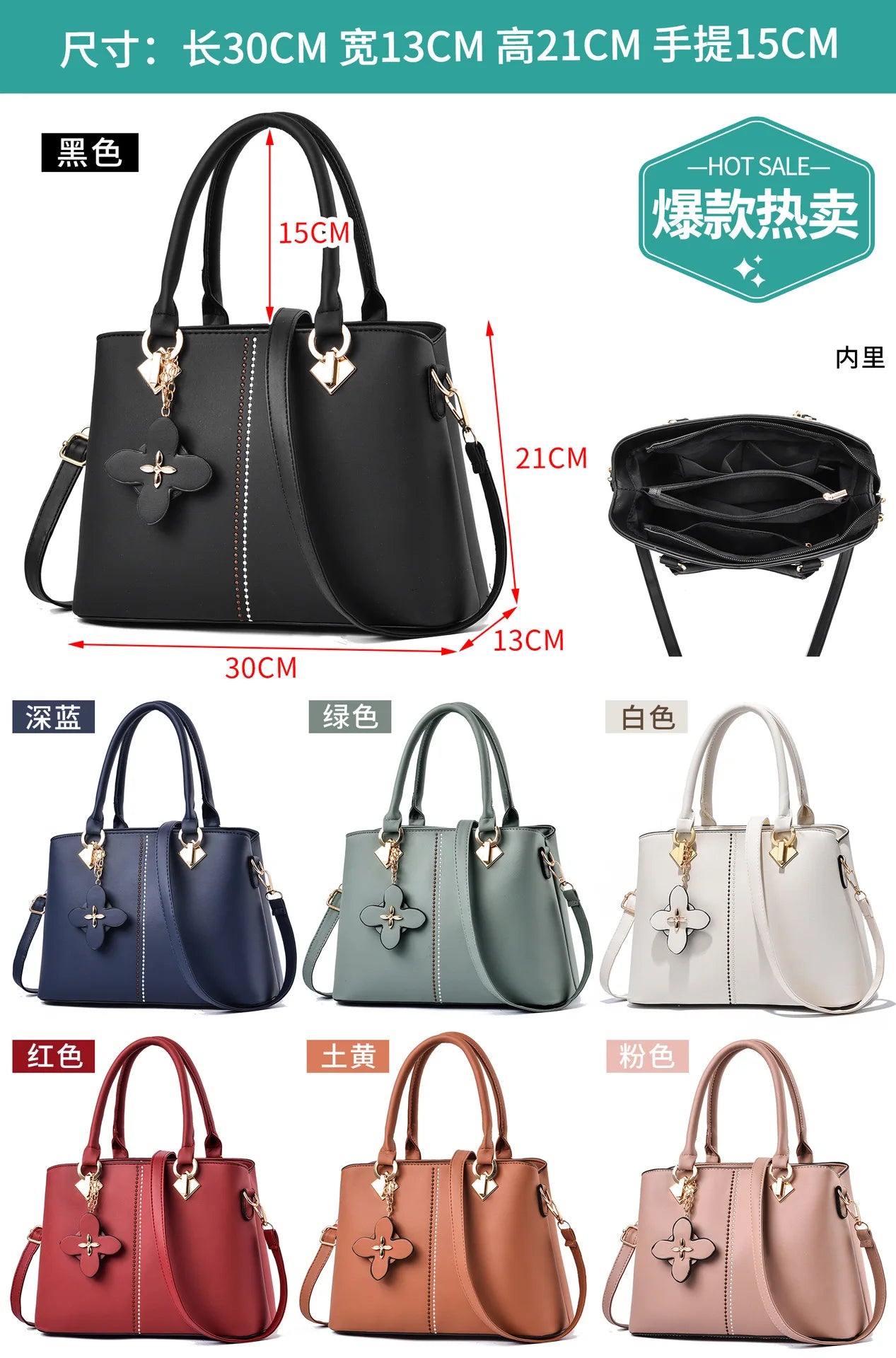Nuevo Bolso de Hombro para Mujer 2026, Bolso de Diseñador de Lujo, Bolso de Cuero con Monograma Estampado, Bolso Bandolera