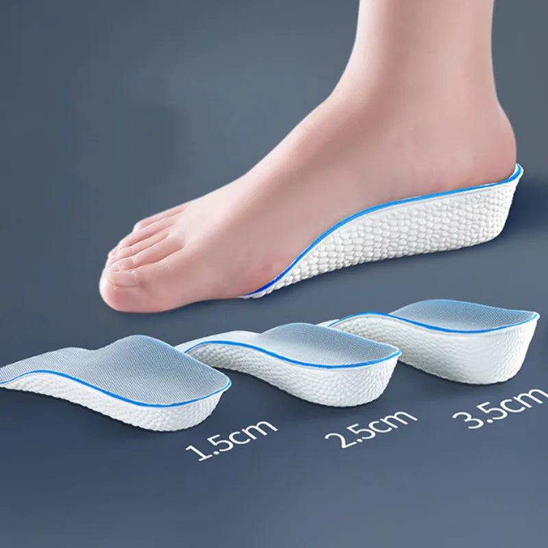 Plantillas de espuma viscoelástica para aumento de altura para hombres y mujeres, plantillas ortopédicas para zapatos, pies planos, soporte para ARCO, almohadillas para zapatos, elevador de talón