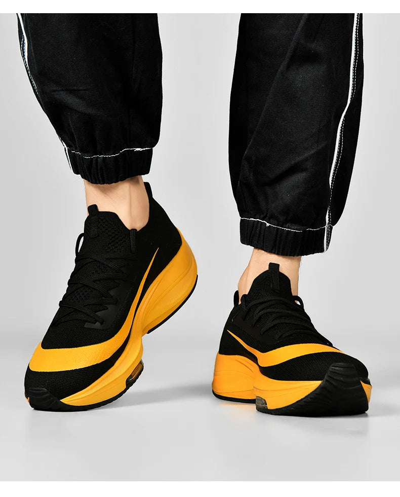 Zapatillas deportivas para correr con cojín de aire para hombre, transpirables, ligeras, cómodas, para entrenamiento atlético, tenis