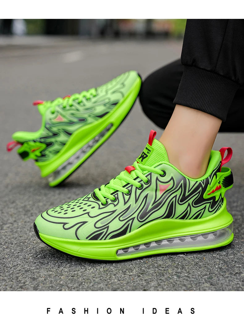 Zapatillas de deporte de lujo para hombre, mocasines informales transpirables para entrenamiento, mocasines de moda para correr, Tenis masculinos
