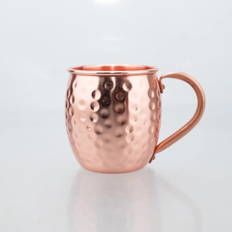 Taza Moscow Mule 100% Cobre, Tazas de Cerveza Duraderas de Cobre, Taza de Café de 350 ml, Taza de Leche, Taza de Bar de Cobre Puro, Artículos para Beber