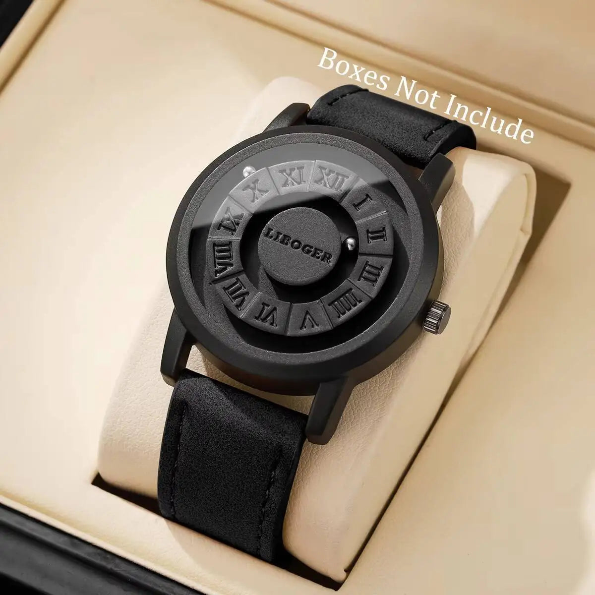 Relojes deportivos con suspensión magnética para hombre, relojes de pulsera de cuarzo informales para hombre, reloj Masculino (sin caja)