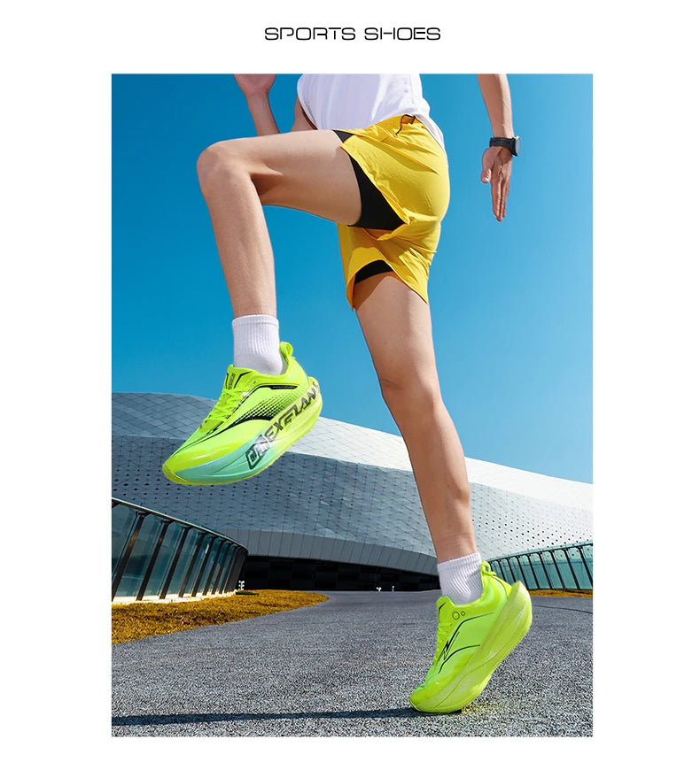 Zapatillas de Running para Hombre con Placa de Carbono, Ultraligeras, Transpirables, con Amortiguación, Antideslizantes, para Maratón, Carreras, Entrenamiento