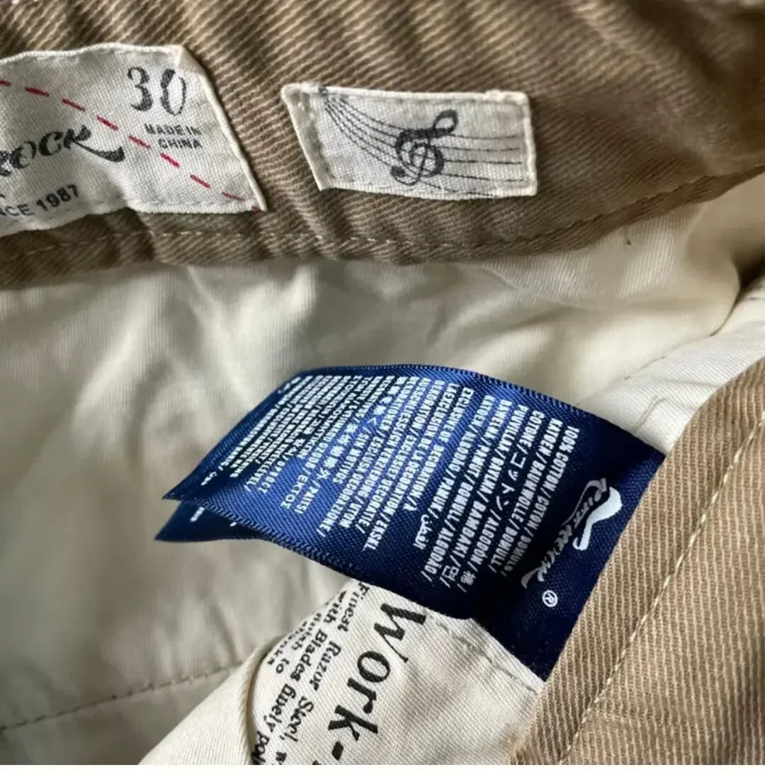 Pantalones Cargo resistentes de algodón puro de estilo americano para hombres, calzado informal de pierna recta holgada antisuciedad y antidesgaste