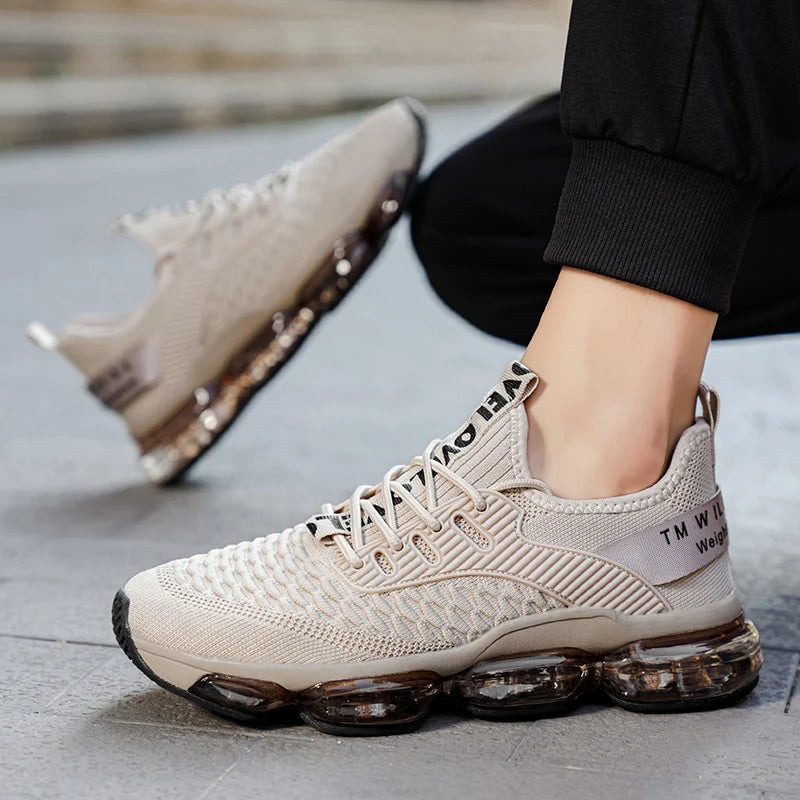 Zapatillas de deporte de lujo para hombre, mocasines informales transpirables para entrenamiento, mocasines de moda para correr, Tenis masculinos