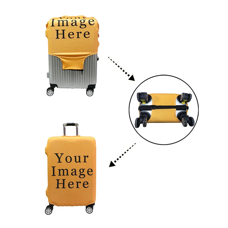 Funda antipolvo para maleta de viaje con expresión divertida, funda protectora para equipaje para cubierta de carrito de 18-32 pulgadas, accesorios de viaje