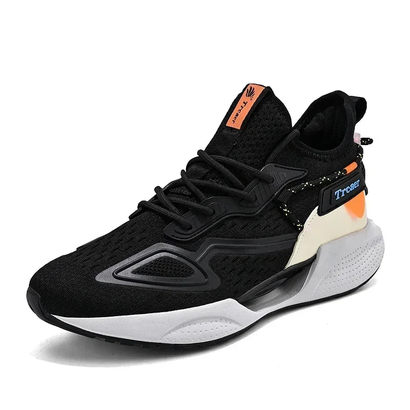 Zapatillas de deporte para hombre, zapatillas para correr de alta calidad con zapato de palomitas de maíz, cómodas zapatillas Unisex para correr, caminar, tenis informales, transpirables y ligeras