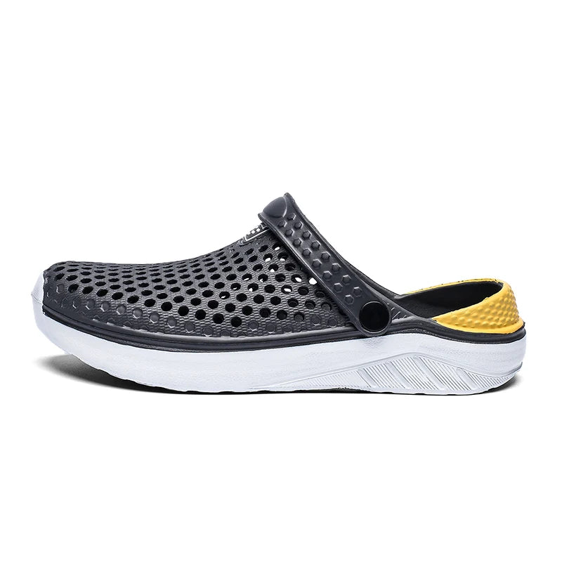 Sandalias de playa Unisex a la moda para hombre, zapatillas antideslizantes de suela gruesa, chanclas ligeras de verano, zapatos de jardín para hombre y mujer
