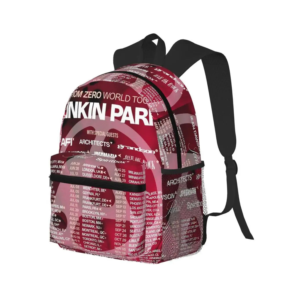 L-Linkin-S P-Park-S Band Mochila para estudiantes Mochila escolar Mochila de viaje para senderismo para niños y niñas Mochila de moda Bolsos de hombro