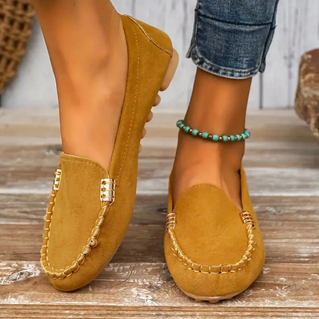 Mocasines De primavera y otoño, zapatillas resistentes al desgaste, Zapatos informales para Mujer, mocasines planos suaves antideslizantes a la moda, Zapatos De Mujer