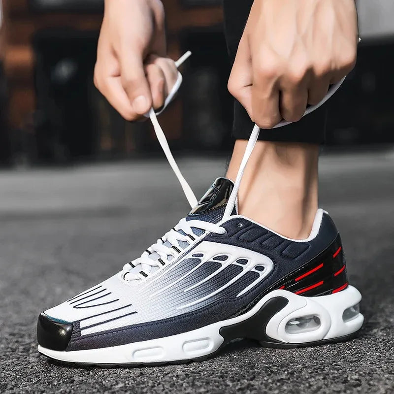 Nuevas zapatillas deportivas para hombre, transpirables, con amortiguación, antideslizantes, con resorte y resistentes al desgaste.