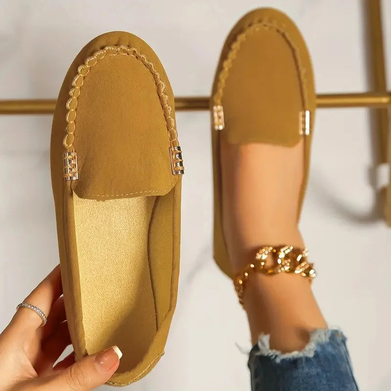 Mocasines De primavera y otoño, zapatillas resistentes al desgaste, Zapatos informales para Mujer, mocasines planos suaves antideslizantes a la moda, Zapatos De Mujer