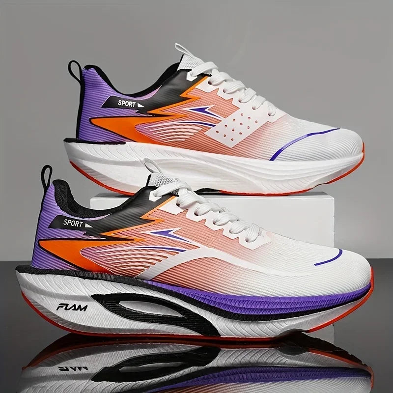 Zapatillas deportivas para hombre, zapatillas informales para maratón, transpirables, ligeras, cómodas, atléticas, antideslizantes, para caminar al aire libre