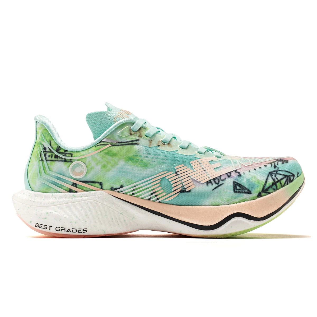 ONEMIX Zapatillas de Running y Entrenamiento con Placa de Carbono de Nylon para Hombre, Amortiguación Completa, Zapatillas Deportivas con Placa de Carbono para Caminar