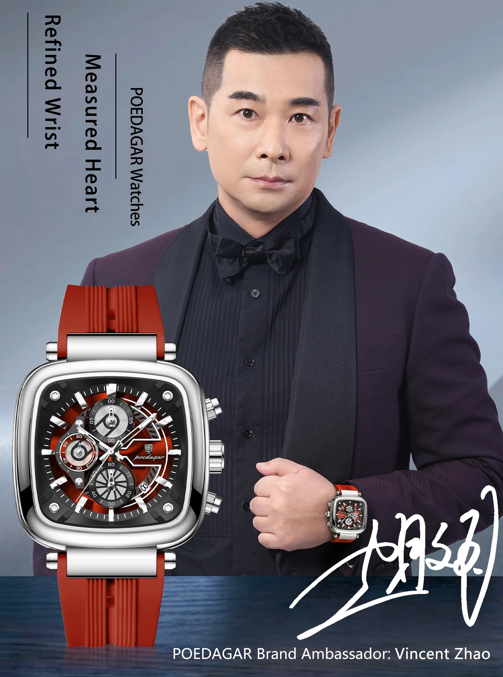 POEDAGAR Luxury Watch For Men Calendar Luminous Waterproof Man Clock Male Chronograph Silicone Sports Men's Quartz Watches Reloj